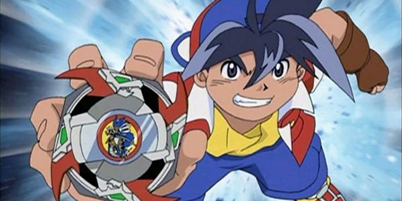 Beyblade çizgi film sahnesi